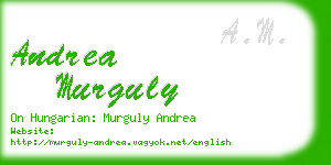 andrea murguly business card